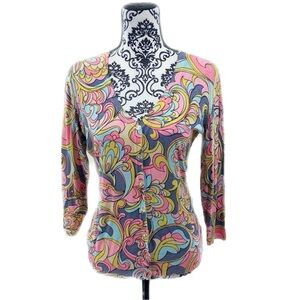 Pierre Cardin It Girl Colorful Patterned Cardigan